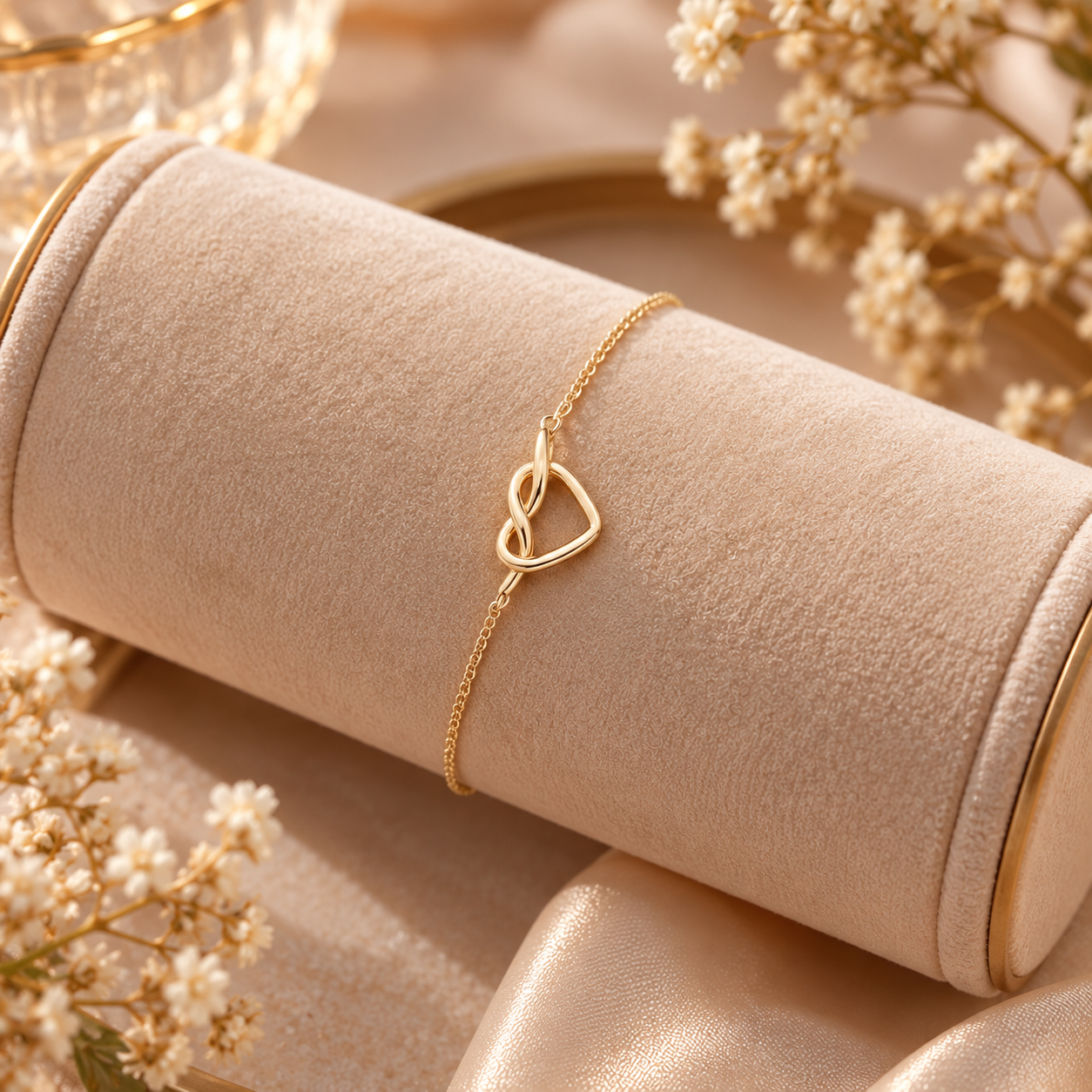 Infinity Heart Link Bracelet - Image 4