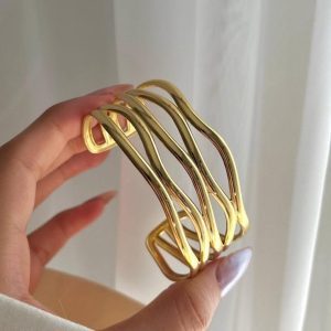 Gold-Tone Statement Cuff Bracelet