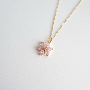 Blossom Petal Pendant Necklace